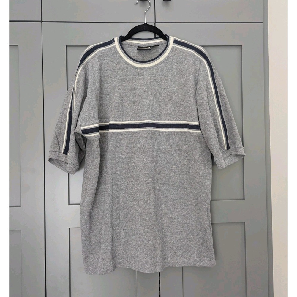 Vintage 90s Y2K Rue21 Crewneck Ribbed Short Sleeve T-shirt Mens XL Surf Skate